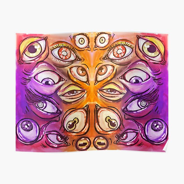 Many, many eyes. Poster
