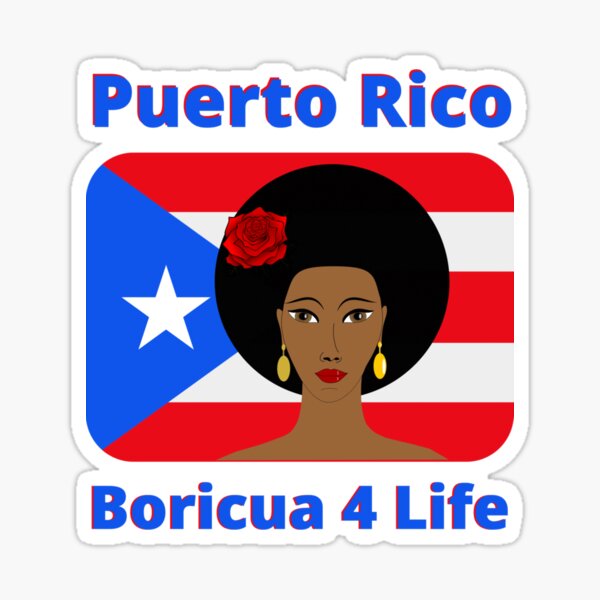Puerto Rico Boriqua 4 Life Sticker