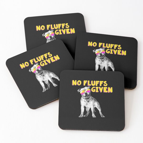 Item preview, No Fluffs Given Funny Dog Cat Mom Dad Pet Owner Gift designed and sold by TopDawgDesigns.