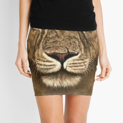 3D Lion T-Shirt #3DLionTShirt #3DLion #TShirt #Lion Mini Skirt