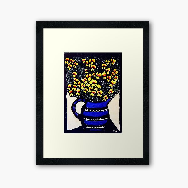 “Dillwynia” by Margaret Preston Framed Art Print