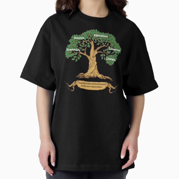 PR: At the root of good policy - for dark backgrounds Oversized T-Shirt