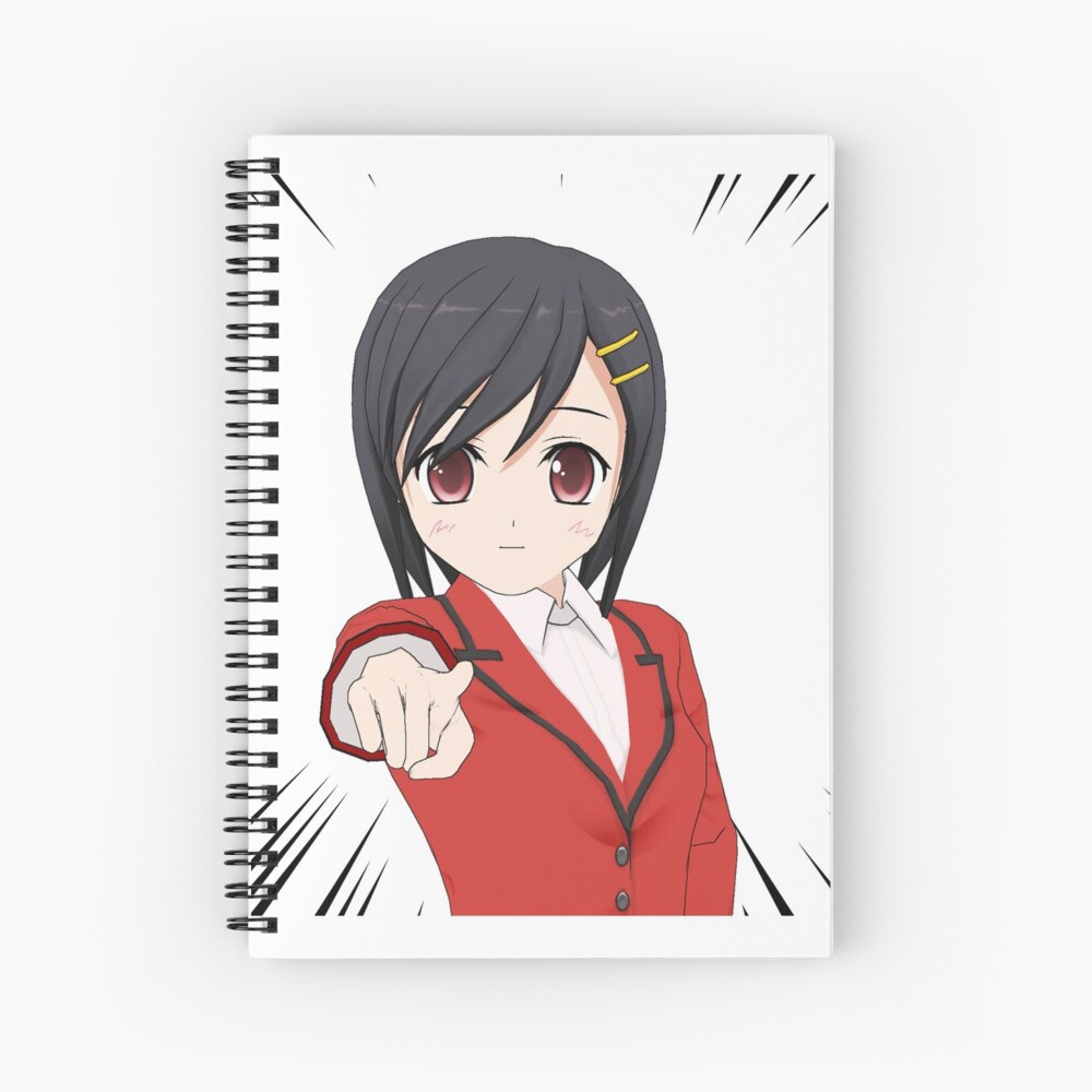 Moe Anime Girl Pointing