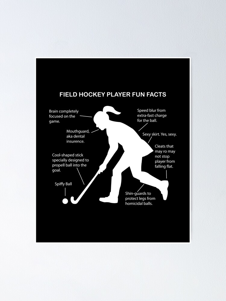 "Field Hockey Player Fun Facts Women Field Hockey" Poster by inkedtee