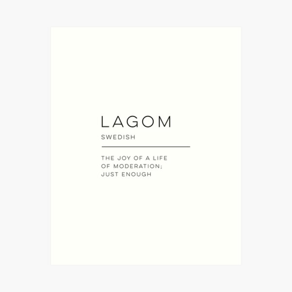 Artikel-Vorschau von Lagom Definition, designt und verkauft von wisemagpie.