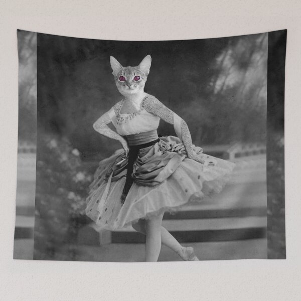 Artikelvorschau, Ballerina-Katze entworfen und verkauft von Loveday Funck.