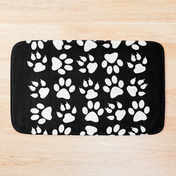 Item preview, Black On White Puppy Paw Prints designed and sold by obscenegraphics.