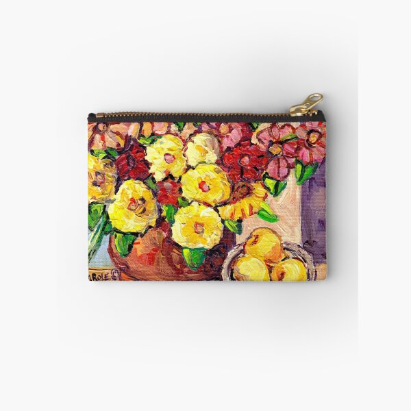 Item preview, YELLOW FLOWERS WITH PEARS BEAUTIFUL AND ORIGINAL FLORAL  designed and sold by Carole  Spandau.