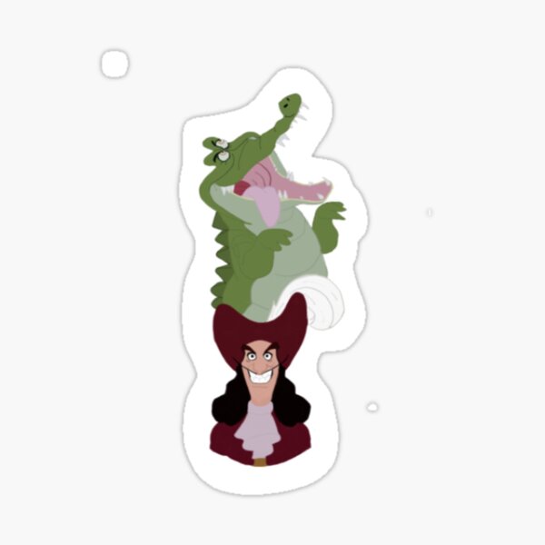 Captain Hook and Croc Sticker