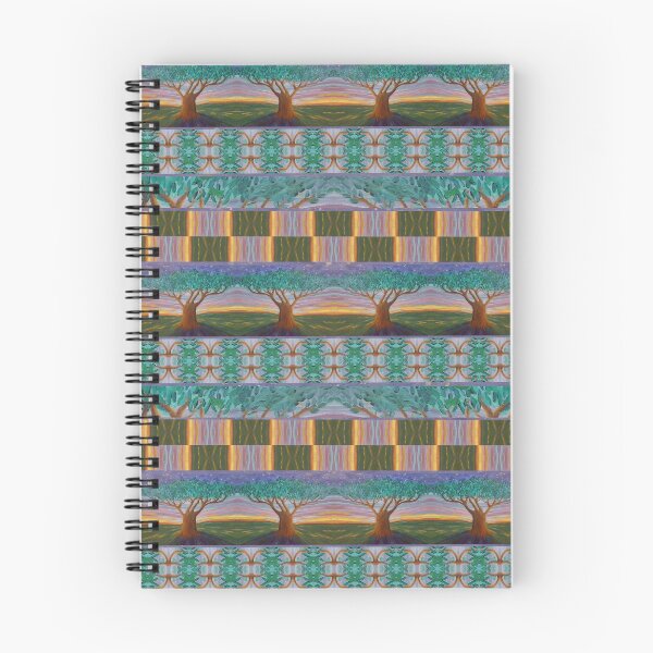 Item preview, Bohemian Pattern of Rainbow Sunset with Tree and Stars designed and sold by WatersEdgeGal.