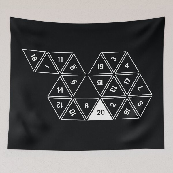 Item preview, Unrolled D20 #2 designed and sold by clarkstpress.