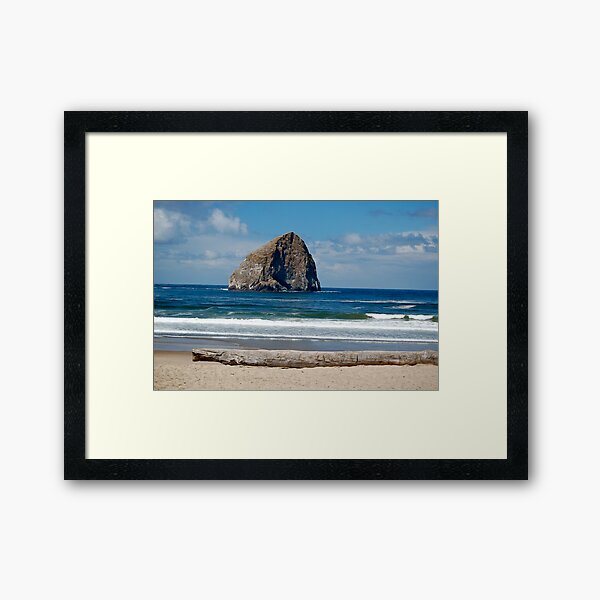 "Haystack Rock" Framed Art Print