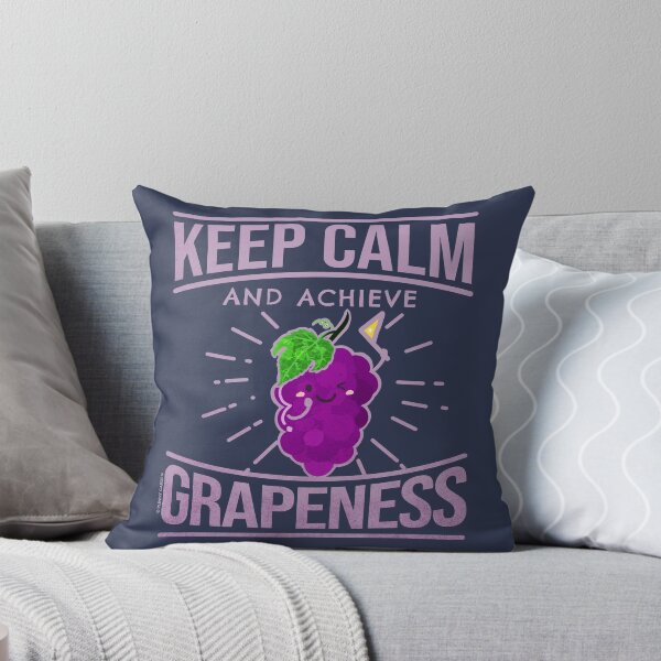 Item preview, Keep Calm and Achieve Grapeness - Punny Garden designed and sold by PunnyGarden.