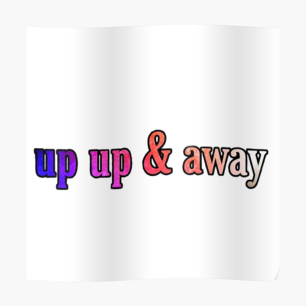 Kid Cudi Aufkleber Up Up Away Sticker Von Melipratt Redbubble