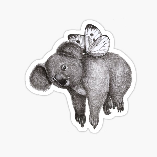 Flying Koala Sticker