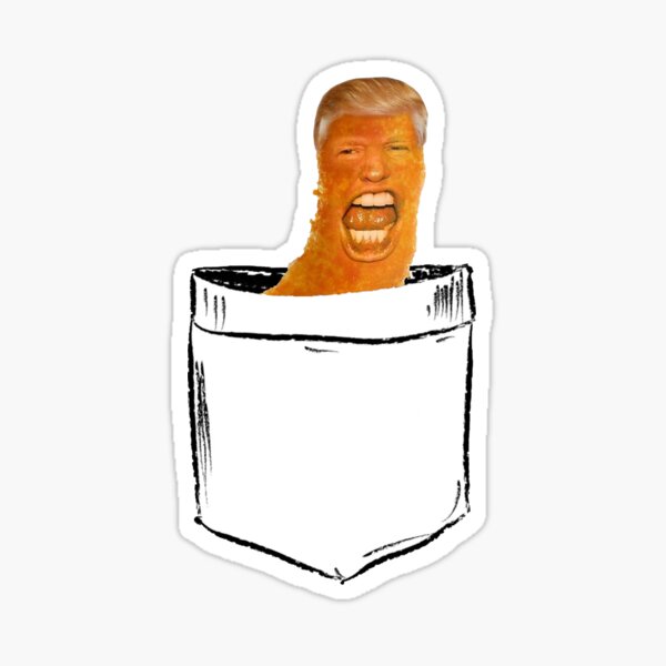 Vista previa del artículo con la obra «Donald Trump Cheeto Camisa Pocket Humor», diseñado y vendido por SandblockBass.