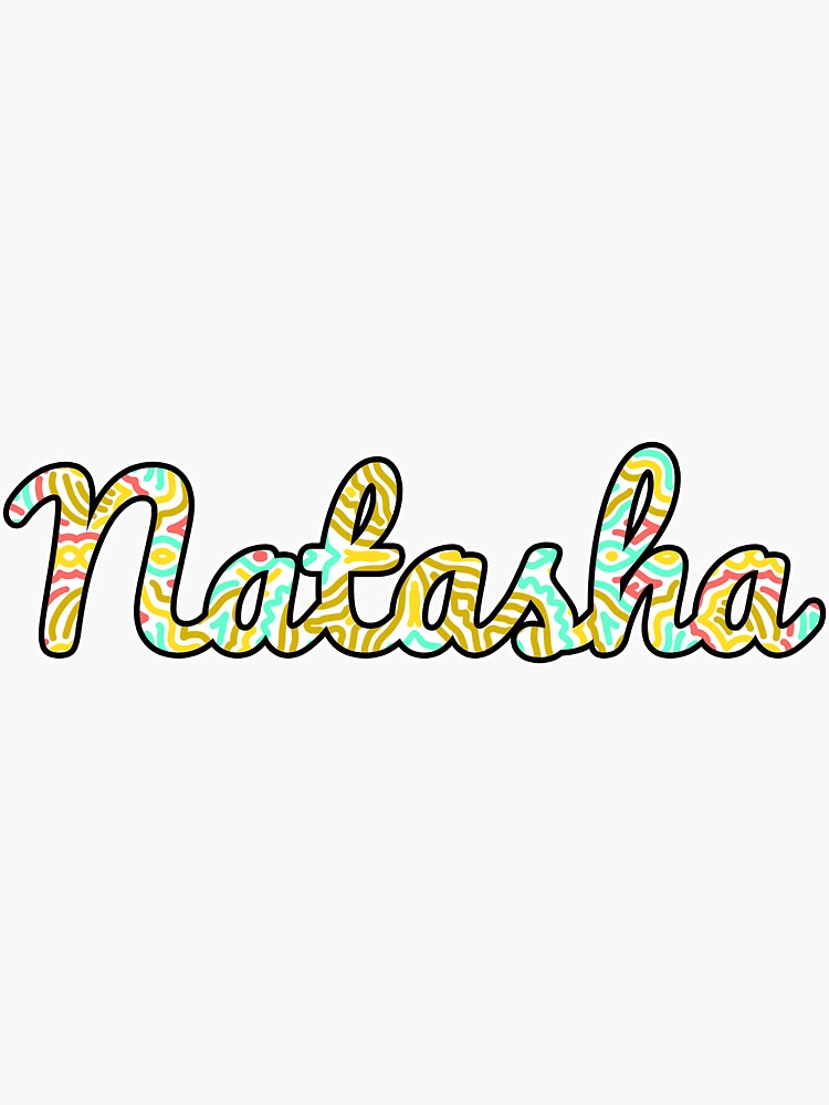 &ldquo;Natasha Handwritten Name&rdquo; Sticker by inknames | Redbubble