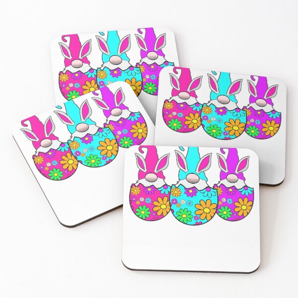 Item preview, 3 Easter Egg Gnomes Pastel Spring Bunny Ears Rabbit Cute designed and sold by funnytshirtemp.