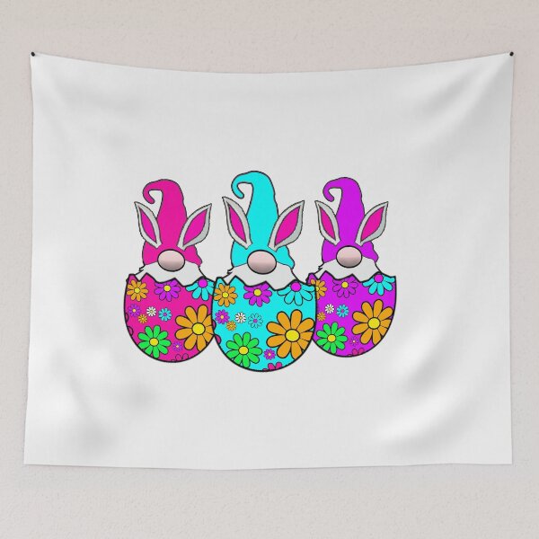 Item preview, 3 Easter Egg Gnomes Pastel Spring Bunny Ears Rabbit Cute designed and sold by funnytshirtemp.