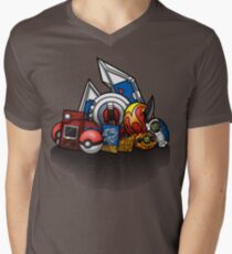 Anime Monsters Men's V-Neck T-Shirt