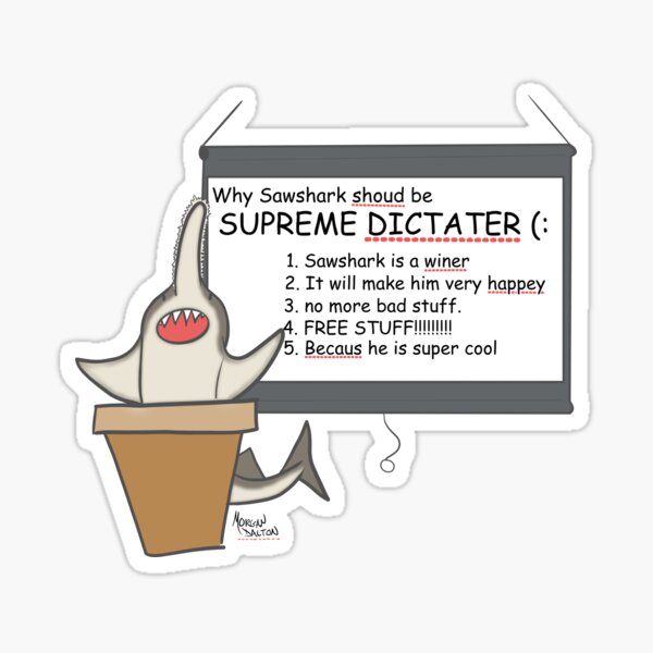 Item preview, Dictator Shark designed and sold by chromacaim.