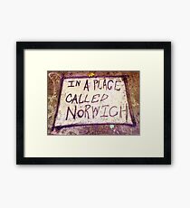 Norwich, England - Urban Art Framed Print