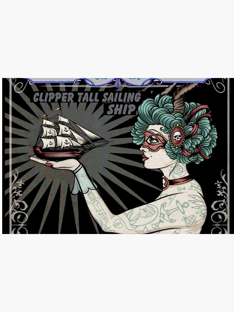 AMAZING TATTOOED LADY : Vintage Colorful Art Advertising Print by posterbobs