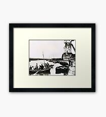 Cley windmill - the shooting party 1888 Framed Print