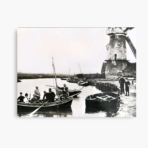 Cley windmill - the shooting party 1888 Metal Print