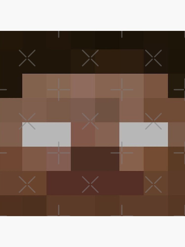 Minecraft Herobrine Face Pixel Art