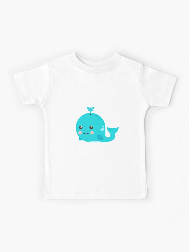 Cute Blue Whale Design | Kids T-Shirt