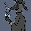 Plague Doctor Takes A Tea Break Metal Print By Otter Grotto Redbubble