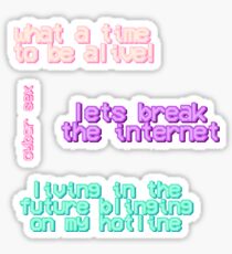 cyber sex sticker sheet Sticker