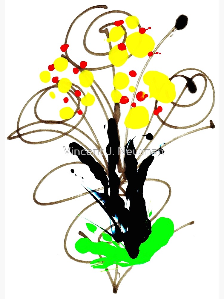 "Flowers Urban Art" Poster by VJNewman Redbubble