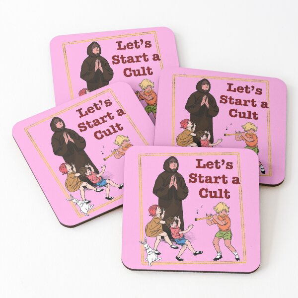Item preview, Let’s start a cult, pink designed and sold by reasonablemunki.