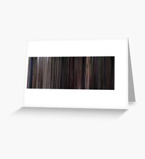 Moviebarcode: Back to the Future Part II (1989) Greeting Card