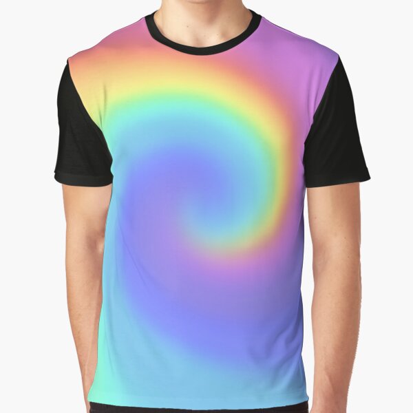 Pastel rainbow aesthetic super cute tie dye shirt pink yellow and blue