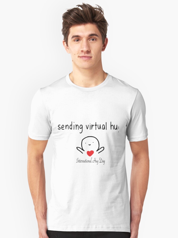 Camiseta Dia Internacional Del Abrazo Enviando Un Abrazo