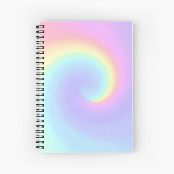 Light Pastel Rainbow Spiral Spiral Notebook