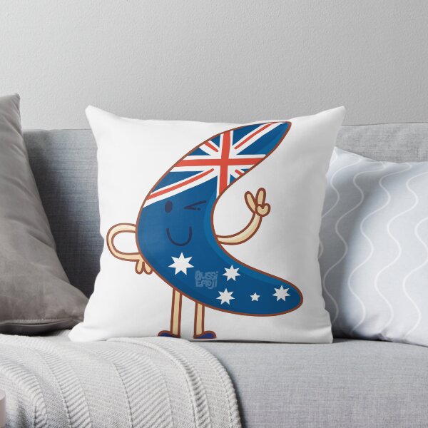 Aussie Boomerang Throw Pillow