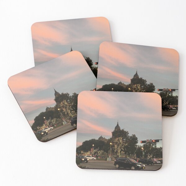 Item preview, Sunset on the Denton Square designed and sold by Courtney Pedigo.