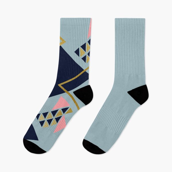 Item preview, Modern Geometric Art Print - Navy, Pink, and Gold Abstract Design designed and sold by Mrsmauve.