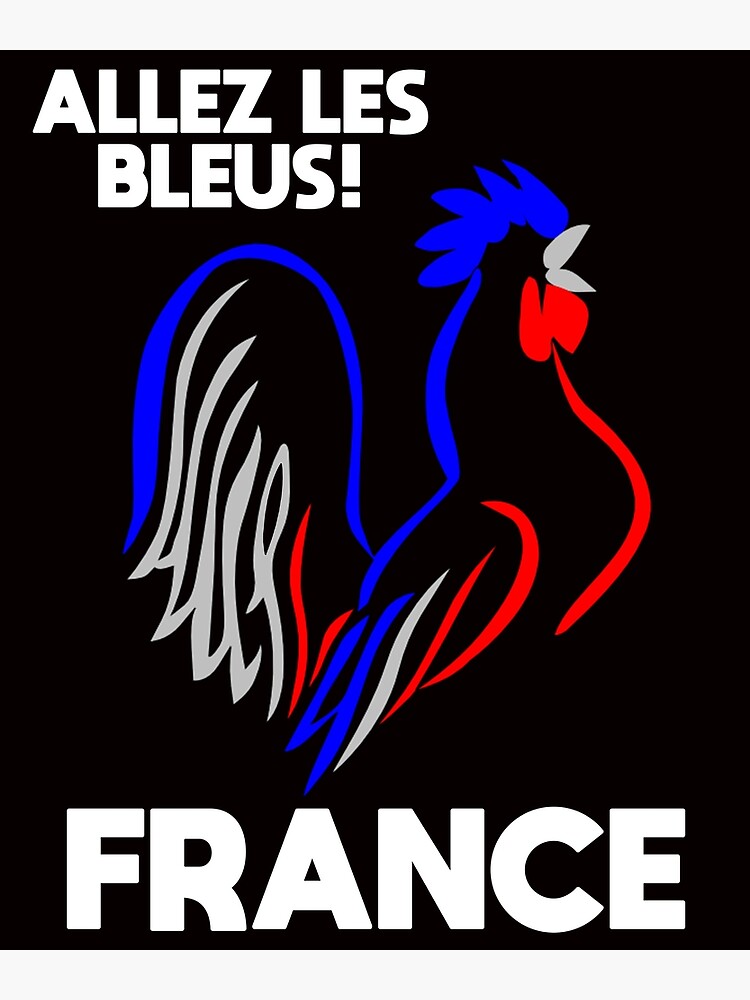 GO BLUE- ALLEZ LES BLEUS FRANCE Design Premium Matte Vertical Poster ...