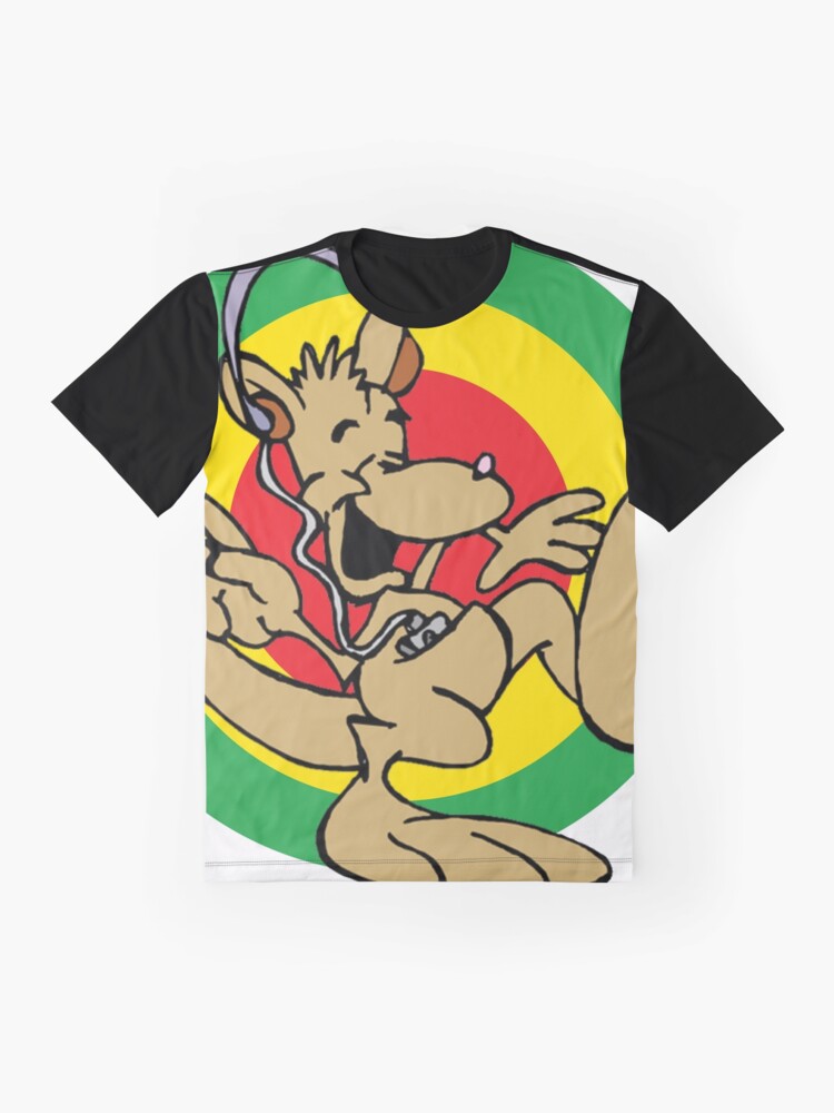 Alternate view of Dancehall Reggae Australia Kangaroo Graphic T-Shirt