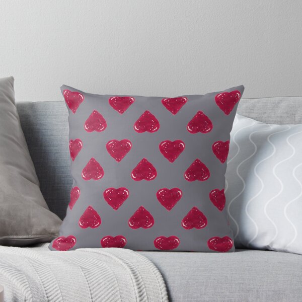 Item preview, Red Hearts on Grey designed and sold by STHoganArtist.