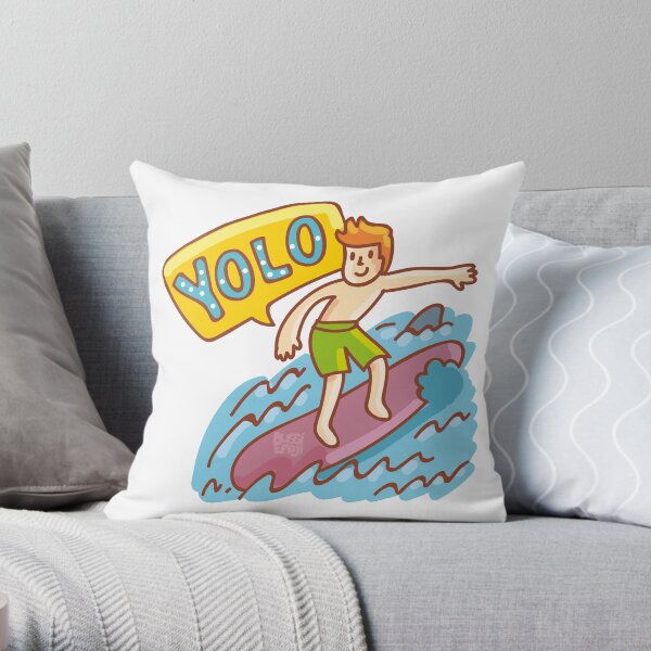Yolo by AussiEmoji™ Australia Throw Pillow