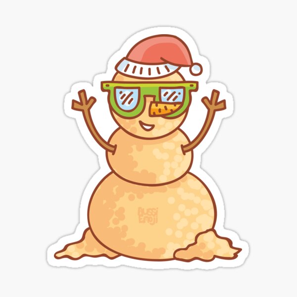 Summer Sand Man Australia by AussiEmoji™ Sticker