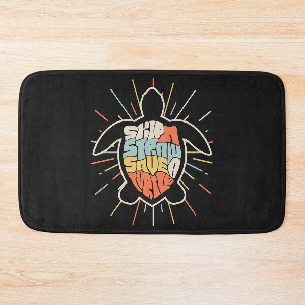 Item preview, Save The Turtles Print. Retro, Skip A Straw Save The Turtles Graphic designed and sold by PackAPunch.