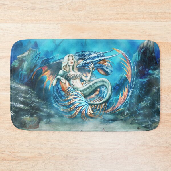 Item preview, Tempest - Mermaid with Sea Dragon designed and sold by unnaturalforces.