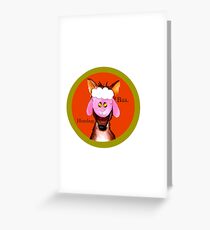 Baa Humbug Christmas Wolf Greeting Card